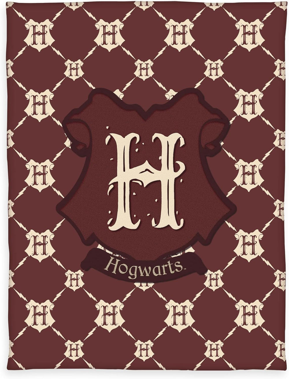 Harry Potter fleece blanket, 130 X 170 Cm, 100% polyester, fleece, 7574413127523, brown/beige Beds and Blankets Besuche den Herding-Store Default title