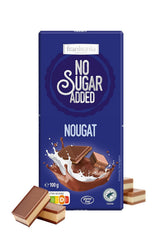 frankonia CIOCOLATĂ FĂRĂ ZAHĂR ADĂUGAT Ciocolată cu nuga, fără gluten, 100 g (pachet de 4)