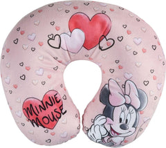 Tataway in Viaggio SI Cresce - Pernă de călătorie Disney Minnie Mouse | Material catifelat moale | Lavabil manual 30° | Umplere cu microperle | Scaun pentru copii potrivit de la 3 ani, Roz, mărime unică, catifea Perne calatorie Naty Shop Titlu implicit