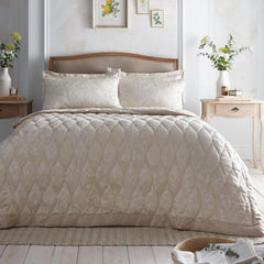 Heritage Elysia jacquard bedspread, 200 X 230 Cm, champagne Appletree Beds and Blankets Default title