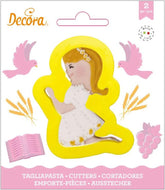 0803038 Formă de biscuiți Împărtășanie Fetiță 8,5 x 6 x 2 Î cm