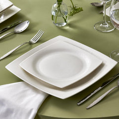 Set de veselă Karaca New Flava din porțelan, format din 24 de piese, pentru 6 persoane, alb, elegant și durabil, se poate spăla în mașina de spălat vase, perfect pentru uz zilnic și ocazii speciale