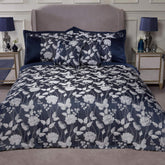 Butterfly Meadow Super King Comforter, 100% Polyester, Navy Blue Naty Shop Comforters Navy Super King