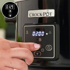 Slow cooker digital Crockpot, keep warm function, 2.4 liters (1-2 people) Slow Cooker Naty Shop