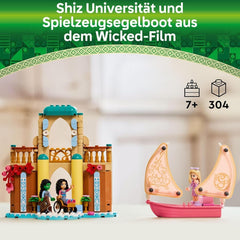 LEGO Wicked Glinda, Elphaba and Nessarose at Shiz University Sailing Boat and 3 Figures Toy Boat Gift for Girls and Boys from 7 Years Old Dollhouse Lovers 75681 Building Sets Besuche den LEGO-Store
