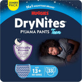 Huggies Drynites night diapers, for boys from 13 to about 17 years (48-60 kg), 33 pieces (3X11), jumbo monthly package Mother and Child Naty Shop Xl