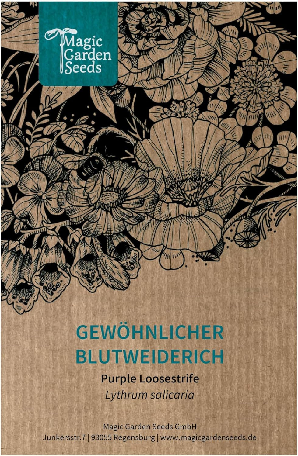Magic Garden Seeds - Blut-Weiderich Saatgut - Lythrum Salicaria - Ca. 2000 Samen | MehrjĂ€hrige Wildstaude FĂŒr Feuchtgebiete & TeichrĂ€nder | Insektenfreundliche Uferpflanze | Winterhart
