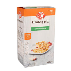 RUF Rührkuchen Backmischung, Nur Wasser & Öl Zugeben, Rezeptur Für Blechkuchen, Kastenkuchen, Muffins, Gugelhupf Und Tortenböden, 1X1000G Mixture for baking and cooking Naty Shop Rührteig 1 Kg (1Er Pack)