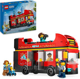 LEGO City double-decker bus, double-decker toy bus, vehicle set for girls and boys from 7 years old, contains 5 figures, including a baby in a pram 60407 Building sets Besuche den LEGO-Store Default title