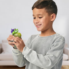 Heroes of Goo Jit Zu Stretch Strikers Deluxe Hero Pack Rock Jaw, figură de acțiune extensibilă cu peste 20 de unelte de luptă grozave Action figures Naty Shop