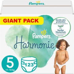 PAMPERS Harmony diapers size 5, 123 pieces (11-16 kg)