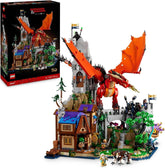 LEGO Ideas Dungeons & Dragons: The Saga of the Red Dragon, Building Set for Adults, Dungeons and Dragons Gift Ideas for Fans, Fantasy Building Set, Creative Activity 21348 Building Sets Besuche den LEGO-Store Default title