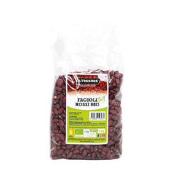 Organic red beans 1 kg, dried organic legumes from controlled crops, rich in protein and minerals, ideal for low-calorie, vegan and vegetarian diets