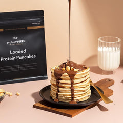 Protein Works - Loaded Protein Pfannkuchen | Premium Pfannkuchen Mischung | Eiweiß Pancakes | Protein Pancakes | 8 Servings | Natürlich | 500G Mixture for baking and cooking Naty Shop