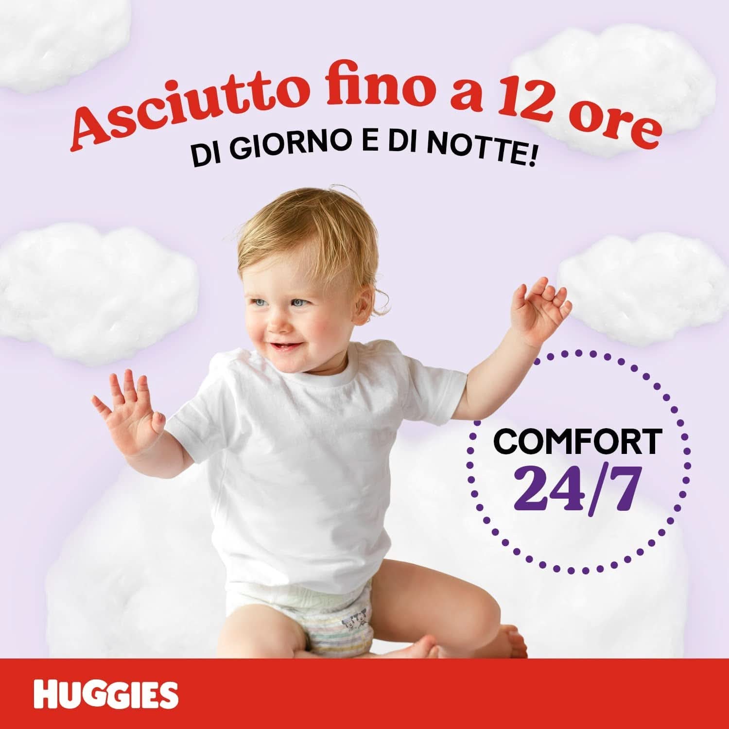 Pantaloni pentru scutece Huggies Ultra Comfort Mărimea 4 (9-14 kg) Pachet de 72 de pantaloni pentru scutece Mama si Copilul Naty Shop