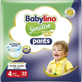 Diapers Sensitive Cotton Soft, size 4, Pants Maxi (7-13 kg), 22 pieces