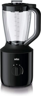 Braun Powerblend 3 JB 3150 BK Standmixer - 1.5 L Glas-Mixaufsatz, Küchenhelfer Zum Zerkleinern, Pürieren & Mixen, 800 Watt, Schwarz Kitchen Naty Shop Schwarz Single