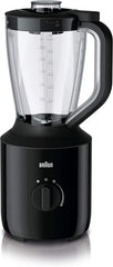 Braun Powerblend 3 JB 3150 BK Standmixer - 1,5 L Glas-Mixaufsatz, Küchenhelfer Zum Zerkleinern, Pürieren & Mixen, 800 Watt, Schwarz Bucatarie Naty Shop Schwarz Single