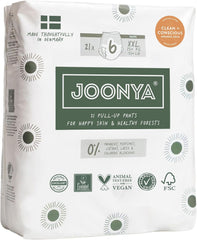 Push-up diapers, size 6 XXL (from 15 kg) - 1 bag with 21 pieces - No harmful substances, eco-friendly, ultra-flat, for night use - Made in Denmark