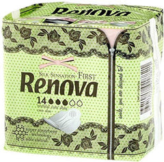 Renova Primele Comprese Normale Cu Aripi | 14 Comprese | Ultra Subțiri Și Super Absorbante