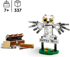 LEGO Harry Potter Hedwig in Privet Drive 4 Children's toy owl set, buildable animal figure with Hogwarts suitcase, small gift for boys, girls and all fans from 7 years old 76425 Building sets Besuche den LEGO-Store