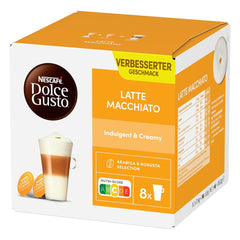 NESCAFÉ DOLCE GUSTO Latte Macchiato Kaffeekapseln 3er Pack (3 x 16 Kapseln)