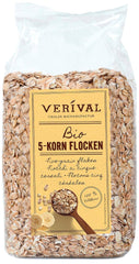 Verival 5-grain flakes - organic, pack of 6 (6 x 500 g)