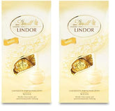 Lindt white chocolate balls LINDOR | 137g bag | Approx. 10 white chocolate balls with melt-in-your-mouth filling | Chocolate Gift Set | Chocolate Gift Set (Pack of 2)