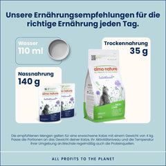 Almo Nature Functional - Intestinal Help - Hrană umedă pentru pisici adulte cu intestine sensibile - cu pește și carne de pasăre - susține microbiomul - 70g (pachet de 6)
