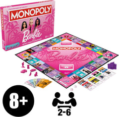 Barbie Edition, the classic board game inspired by Barbie's dream world and her adventures, is an original game for children and teenagers.