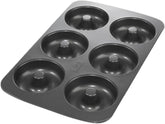 Birkmann, Easy Baking, Donutblech, Backform Für 6 Donuts, Mit Hochwertiger Antihaftbeschichtung, Ø 9 Cm, Mit Rezept, 881631 Molds and trays for baking Naty Shop 6Er Donut-Blech