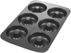 Birkmann, Easy Baking, Donutblech, Backform Für 6 Donuts, Mit Hochwertiger Antihaftbeschichtung, Ø 9 Cm, Mit Rezept, 881631 Molds and trays for baking Naty Shop 6Er Donut-Blech