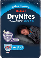 DryNites Pajama Pants for Boys 3-5 Years 1 Pack (1 x 16 Pieces)