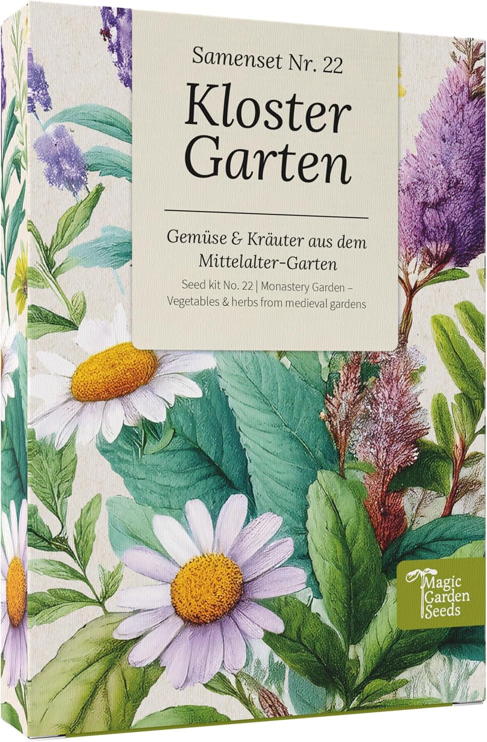 Magic Garden Seeds - The Monastery Garden: Vegetables and Herbs from the Middle Ages - 9 Historic Culinary, Medicinal and Garden Seed Box