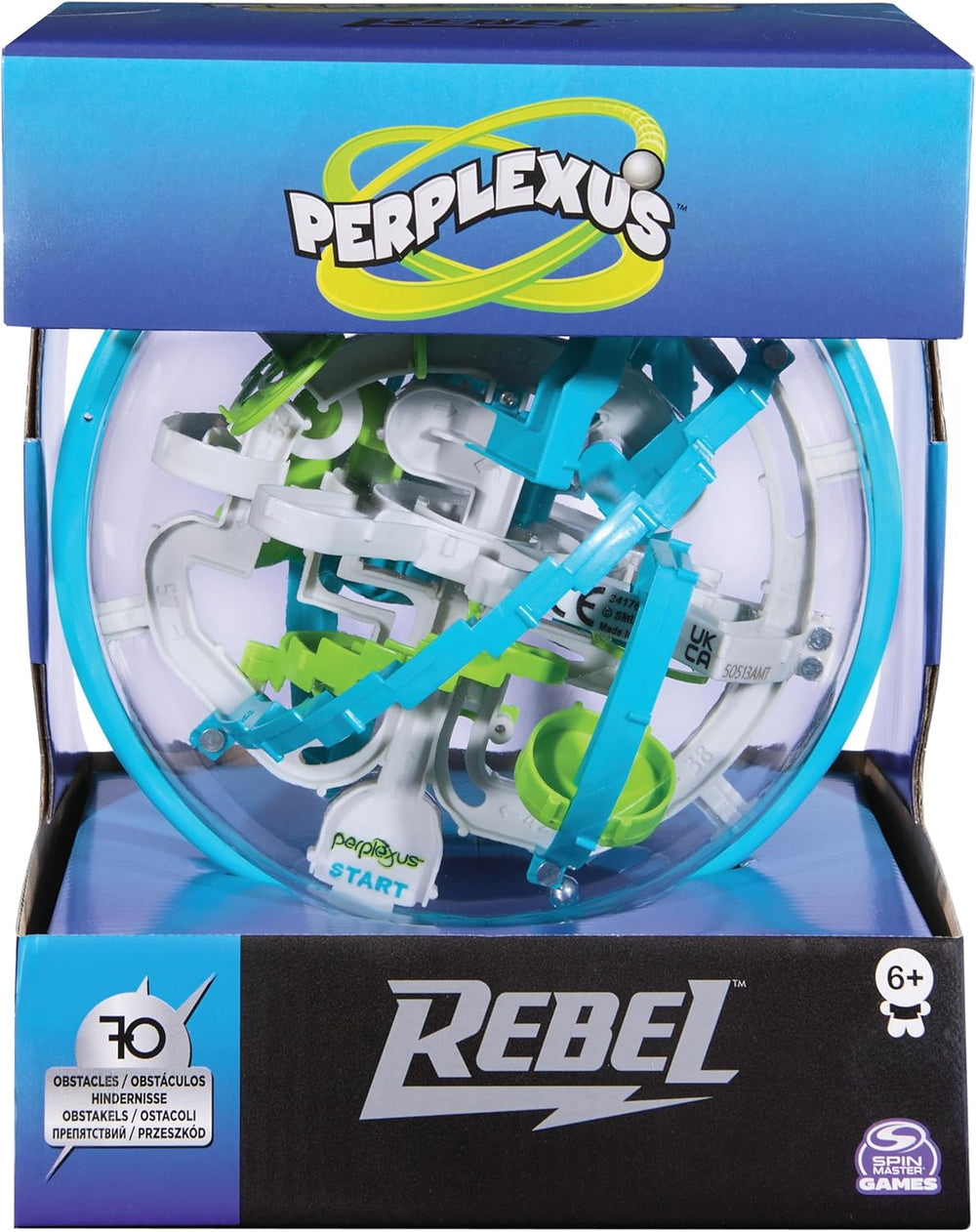 Spin Master Games Perplexus Rebel, 3D Ball Maze with 70 Obstacles - For Handy Perplexus Fans, Ages 6 and Up