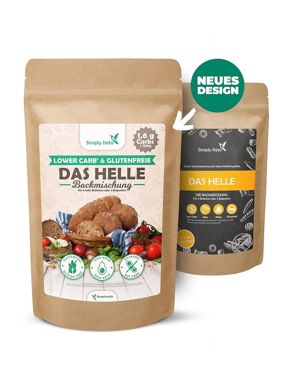 Simply Keto The Light Lower Carb* Bread, Mix pentru pĂąine fÄrÄ gluten, 260 grame Bucatarie Naty Shop