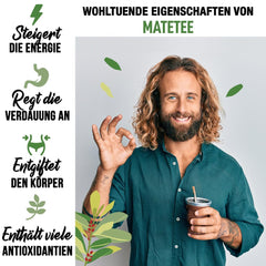 CEAI ORIGEENS BIO YERBA MATE 1 KG - Originalul I NeprÄjit, frunze, fÄrÄ tulpini, praf Èi firimituri I BÄuturÄ energizantÄ Èi detoxifiantÄ