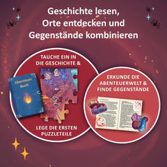 KOSMOS 684853 Den Tiefen Des Vulkans Adventure Puzzle, 258 Pieces, Interactive Adventure Puzzle for Kids 8+, Discover an Adventure Story with Each Puzzle Piece Puzzle Naty Shop