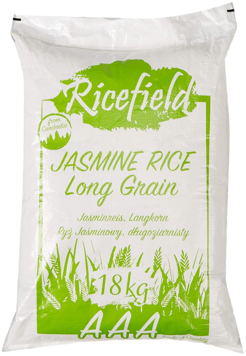 RICEFIELD fragrant rice, long grain, 1 package (1 x 18 kg)