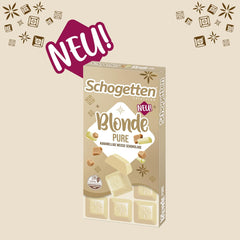 Schogetten Blonde Pure I white chocolate with caramel I 100 g I individually portioned (pack of 2)