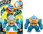 Heroes of Goo Jit To Deep GOO Sea Hero Pack cu Thrash. Figură de acțiune super elastică și extensibilă cu umplutură specială de slime și falcă mobilă Action figures Naty Shop Thrash