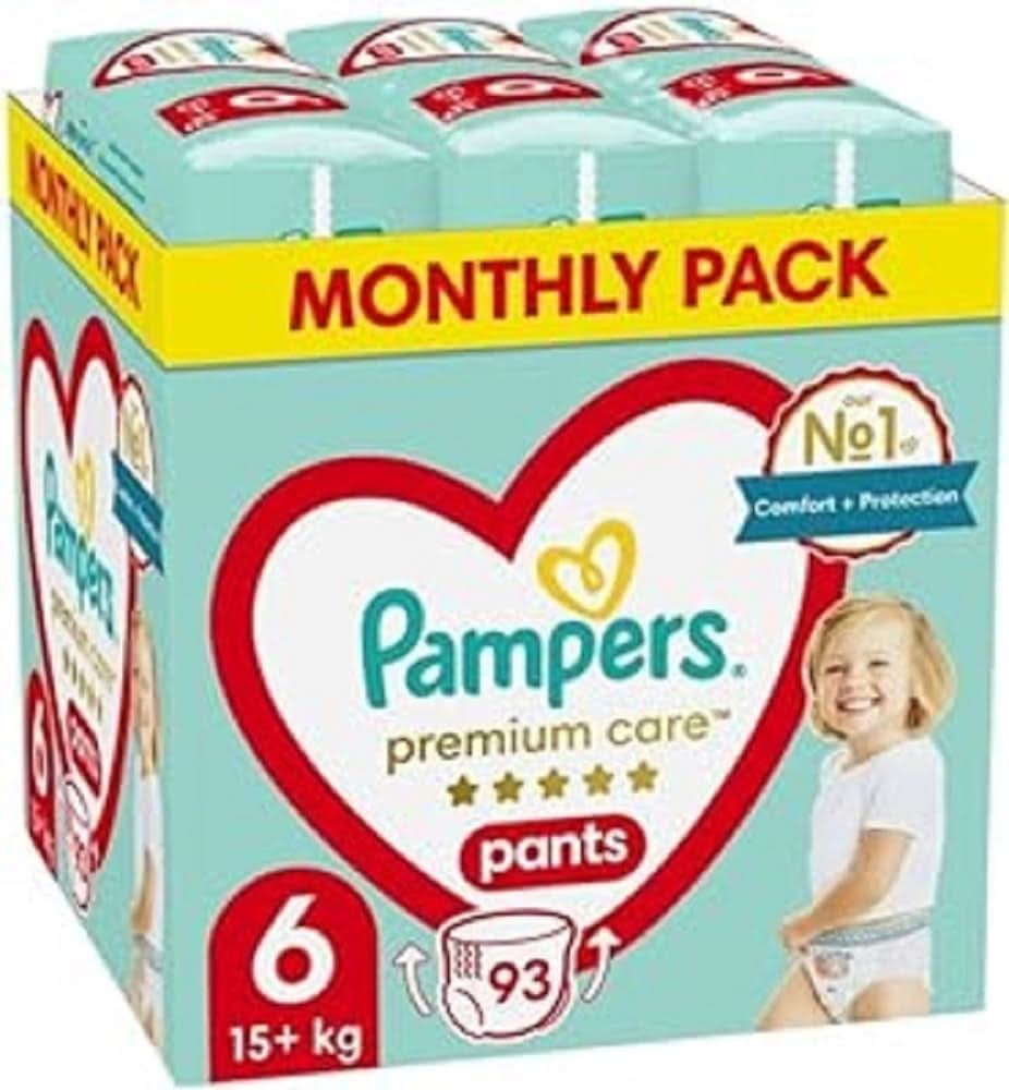 Pampers scutece mărimea 2 (4-8kg), scutece Premium Care, 68 bucăți Mama si Copilul Naty Shop 6 (93 buc)