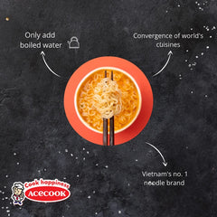 - Tăiței instant din sticlă GD cu carne de porc - (1 x 57g)