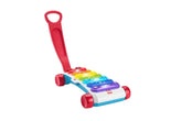 Fisher-Price Light-up gigant xilofon - instrument muzical electronic pentru a trage împreună cu melodii cu conținut de învățare, pentru copii, copii mici de la 9 luni, multicolor, versiune: franceză, HJK40 Jucarii Bebe Naty Shop Francese