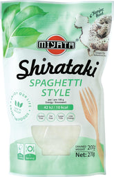 Miyata Shirataki Spaghetti Style Konjac Flour Noodles 1 Pack (1 x 270g)