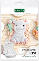 Katy Sue, Sweet Safari Silicone Casting, Naty Shop Kitchen Hipopotam