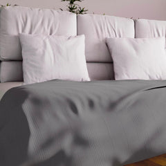 Soleil D'Ocre Adele Plaid, thrown by the armchair, Polycoton, Grey, 140 X 200 Cm Beds and Blankets Besuche den Soleil d'ocre-Store