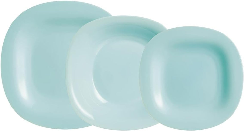 Set de tacâmuri turcoaz cu 18 piese