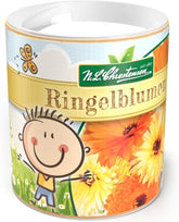 Marigold seeds Chrestensen Colorful Mix - Free pollinated seeds 30g for approx. 25m² - Shaker for garden children