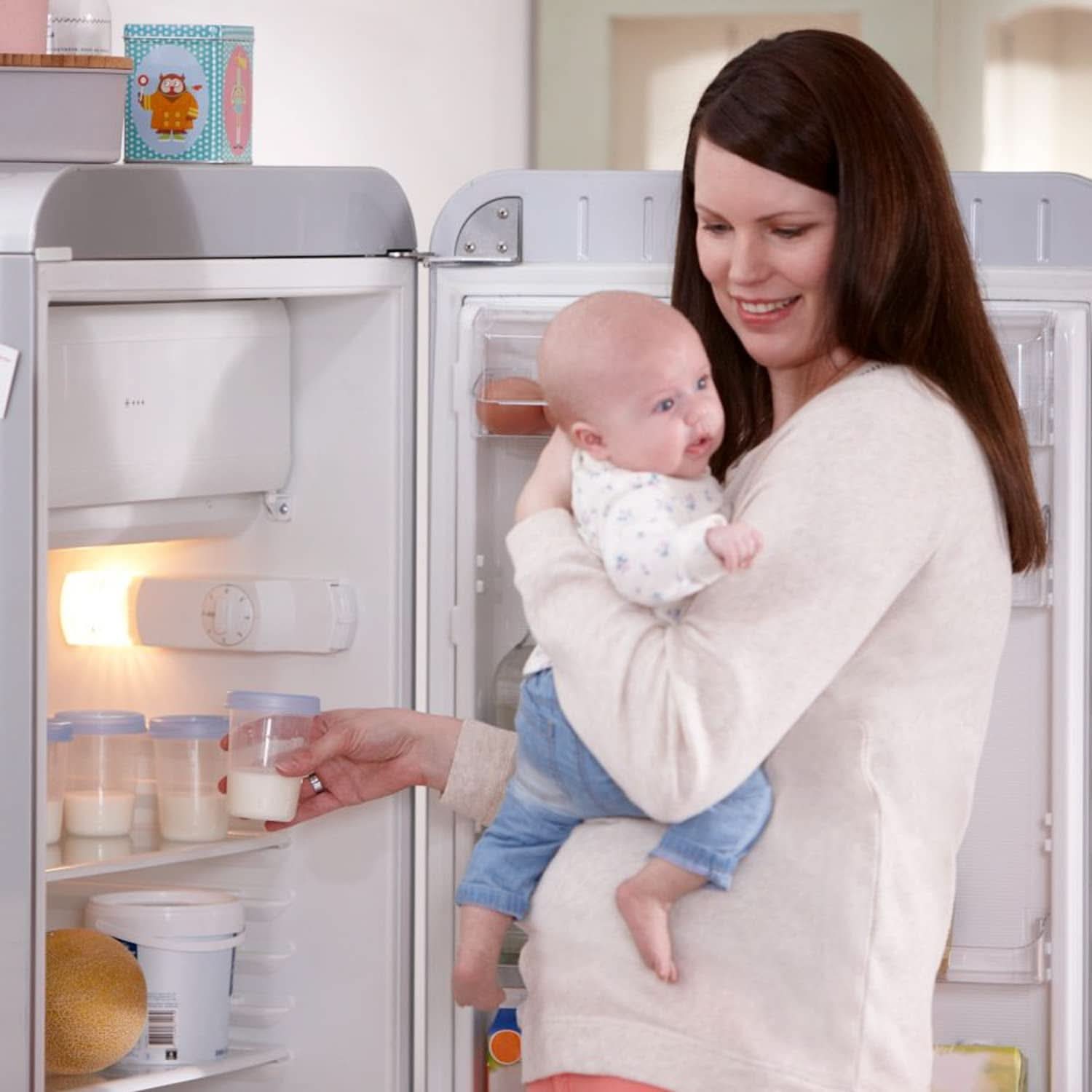 Philips AVENT SCF619/05 Aufbewahrungsbecher Für Muttermilch, Becher Inklusive Deckel Accesorii Hrana si Alaptare Bebe Naty Shop